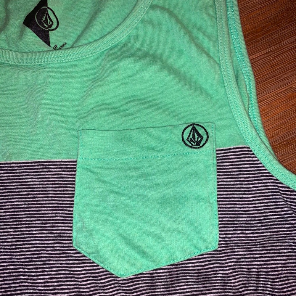 Volcom Mint Green Pocket Tank